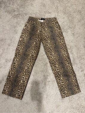 White Fox Leopard Jeans